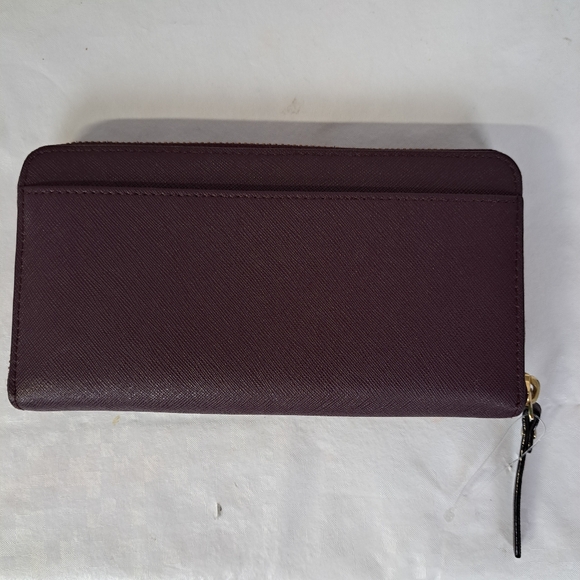 Kate Spade Burgundy Leather Neda Zip Around Wallet - Picture 4 of 11